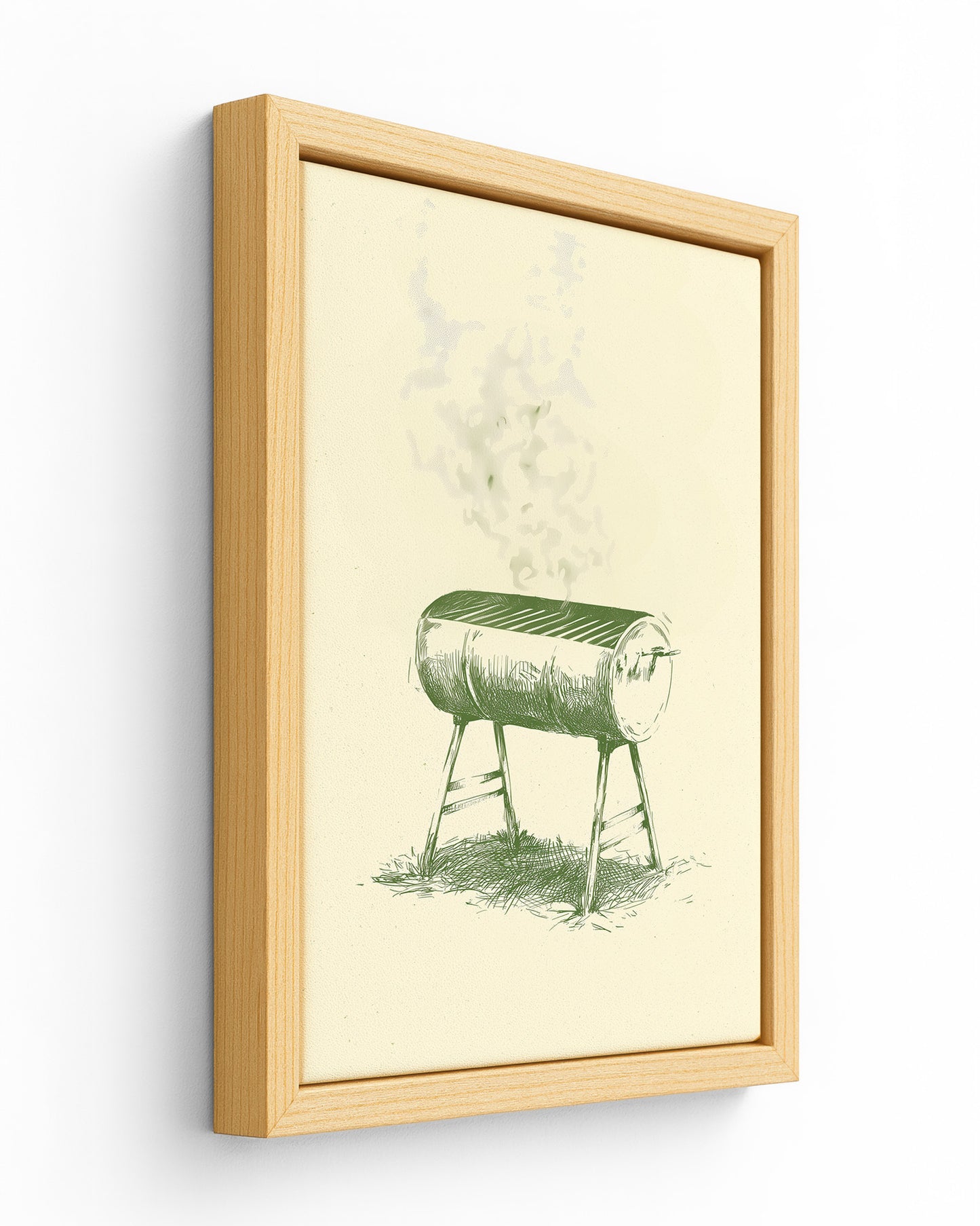 The Jerk Drum - Wood Framed Canvas