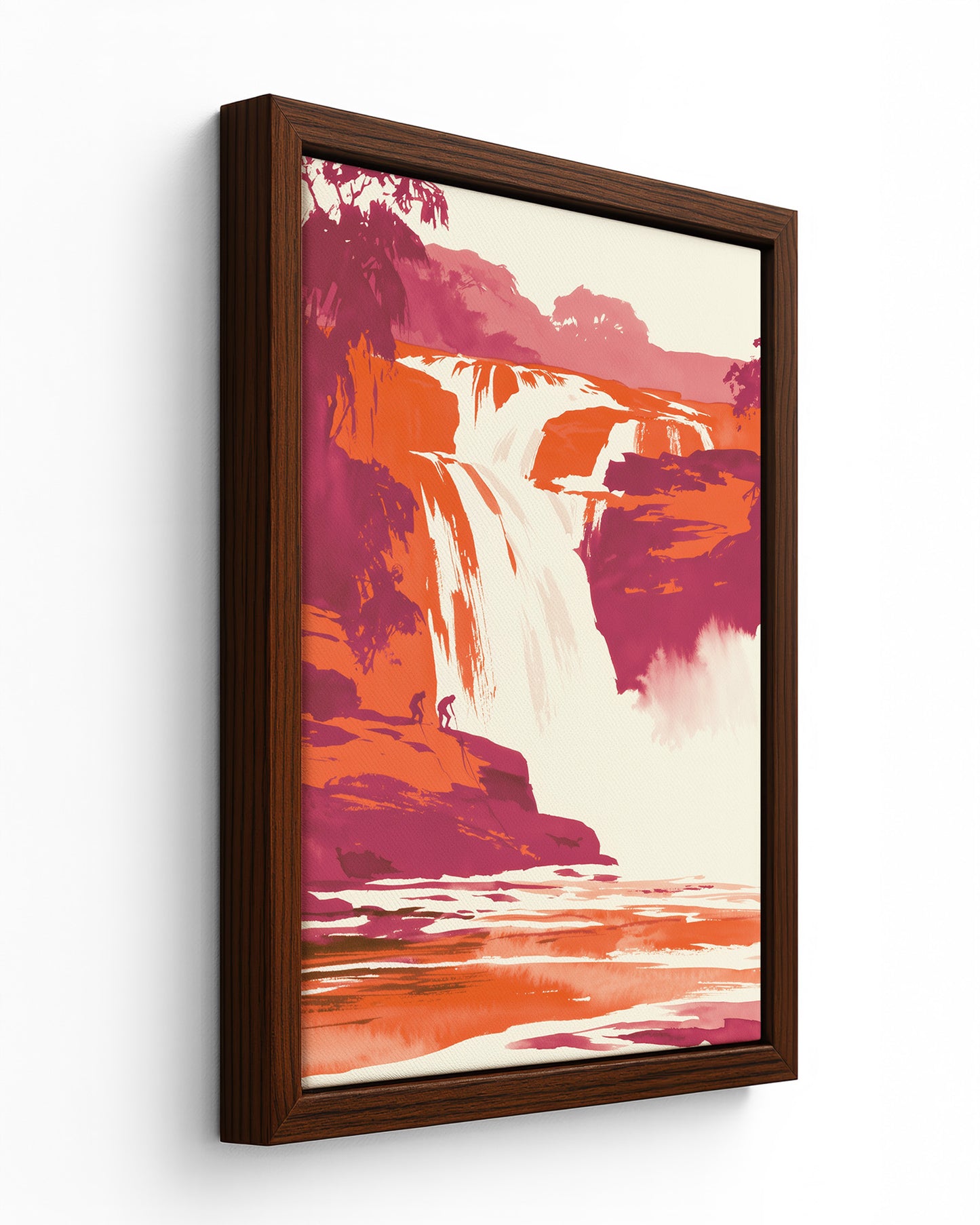 Dunn's River - Black Framed Canvas