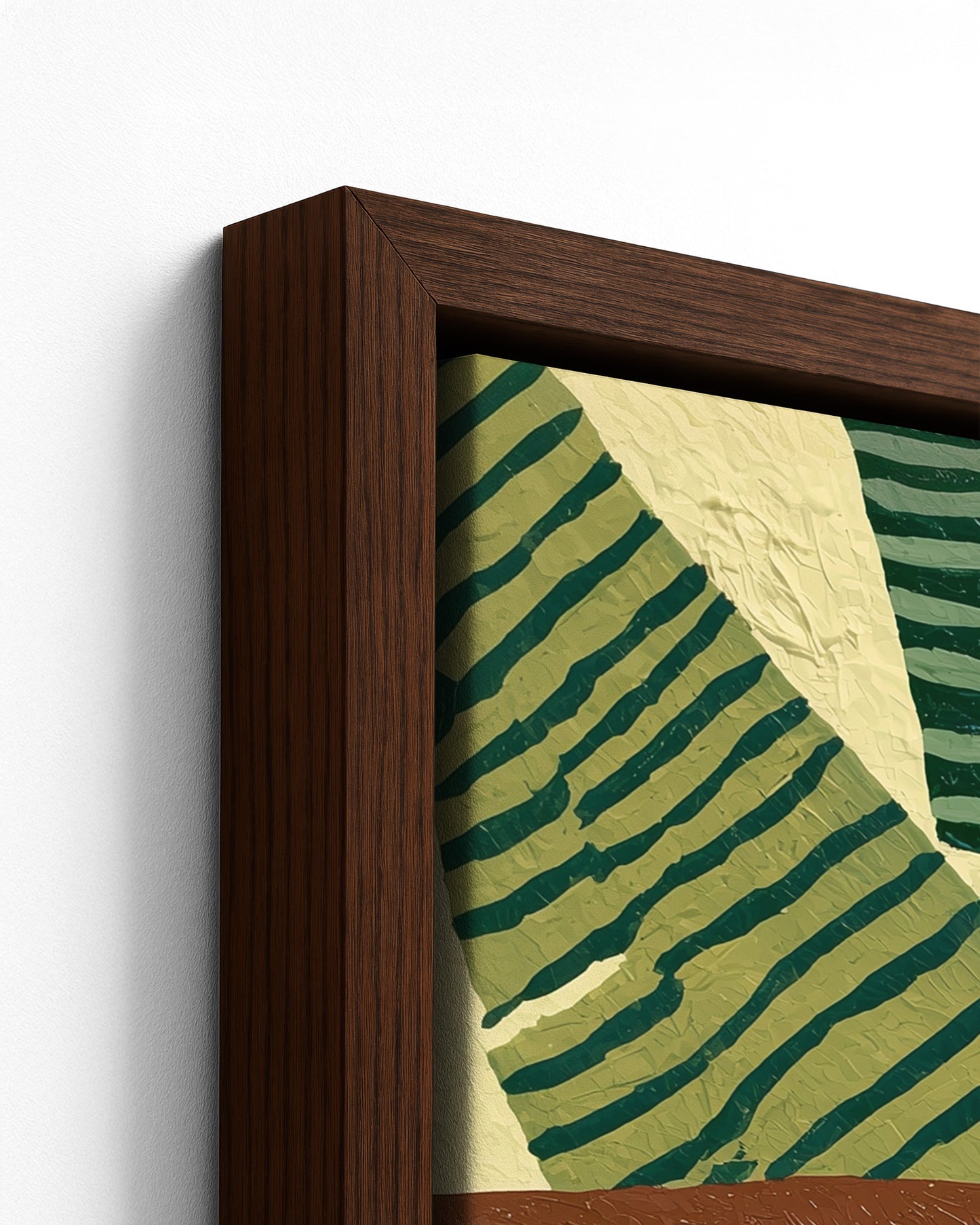Fresh Squeeze - Dark Wood Framed Canvas Detail
