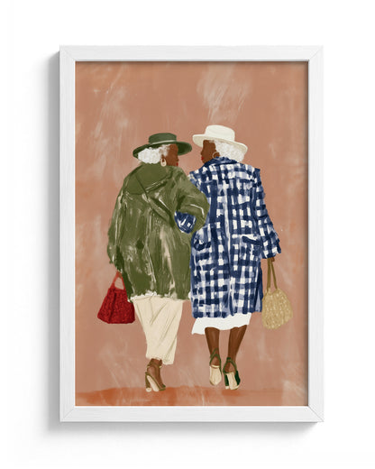 Grandma's Footsteps - White Frame Main
