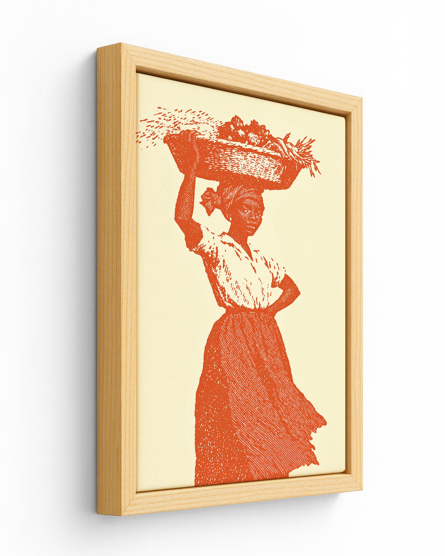 Market Day - Wood Framed Canvas