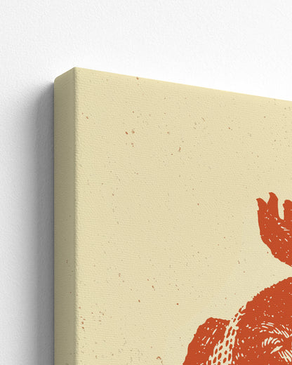 Tambourine - Thick Canvas Detail