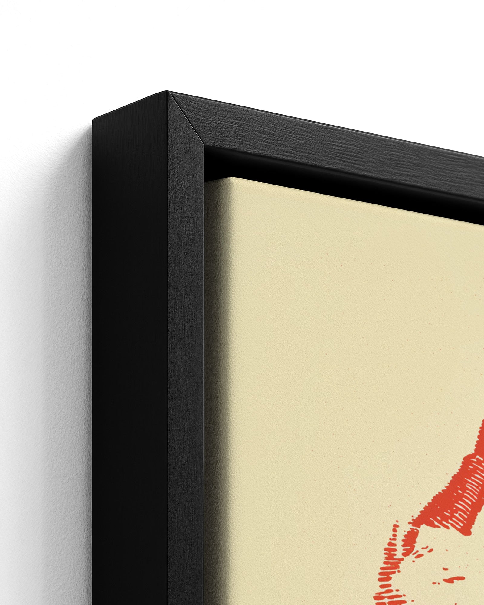 The Sound Man - Black Framed Canvas Detail