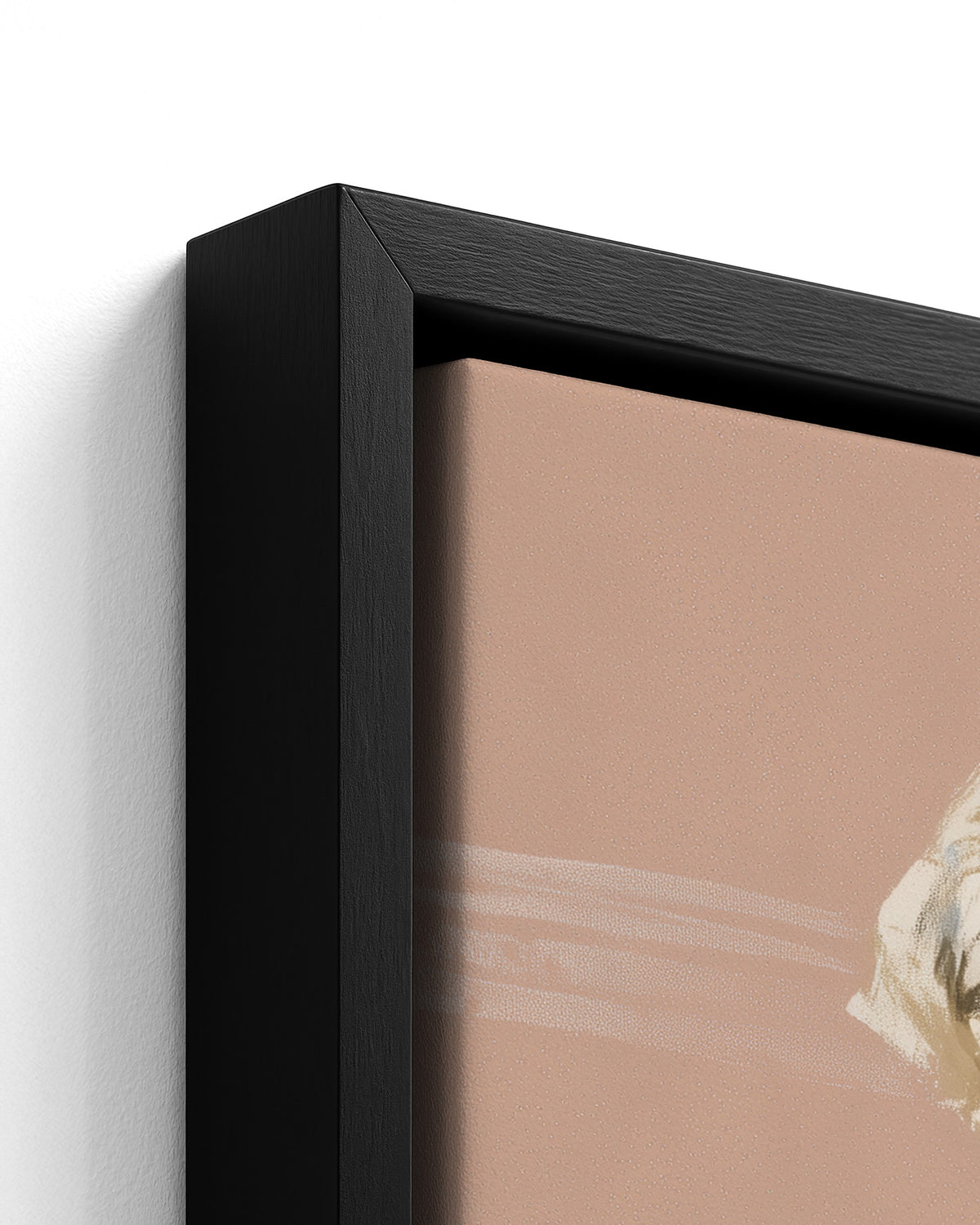 The Big Pot - Black Framed Canvas Detail