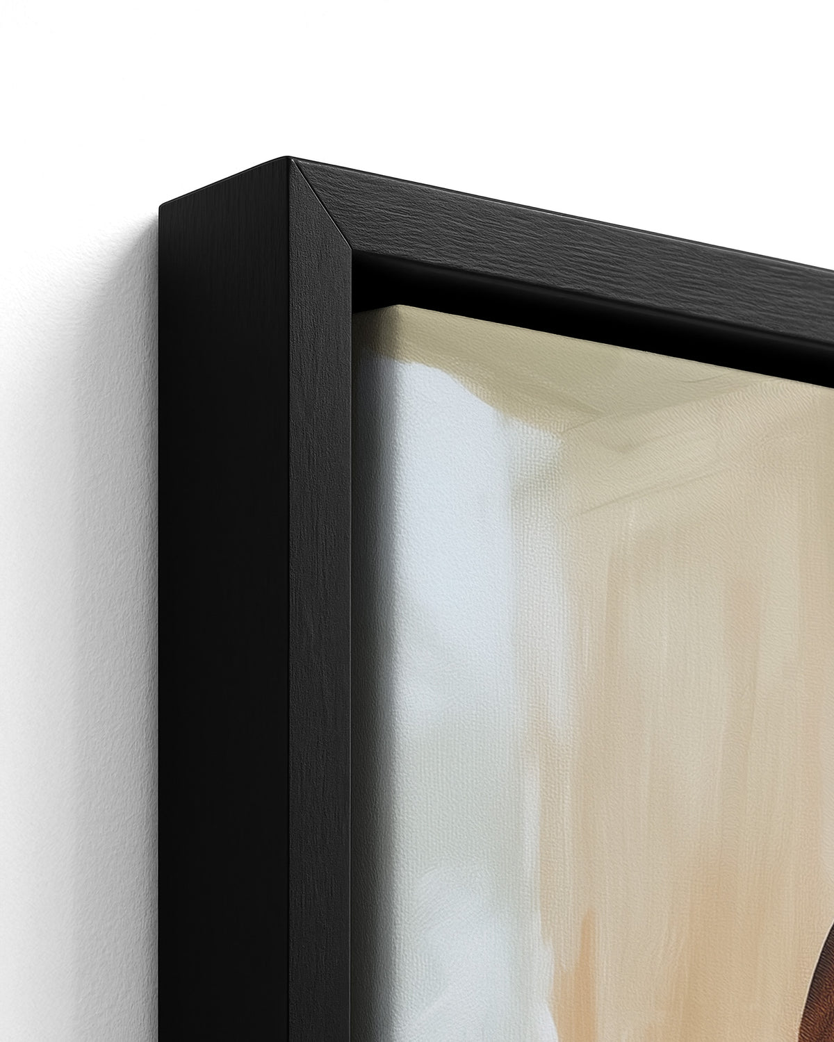 Held - Black Framed Canvas Detail