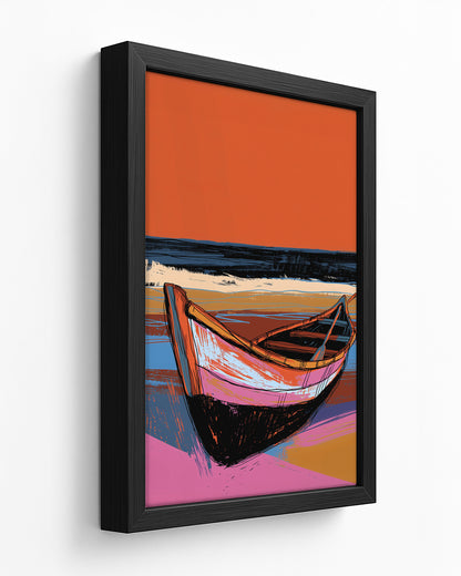 Hellshire - Dark Wood Framed Canvas