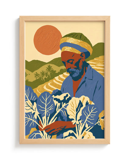 Callaloo Morning - Wood Frame