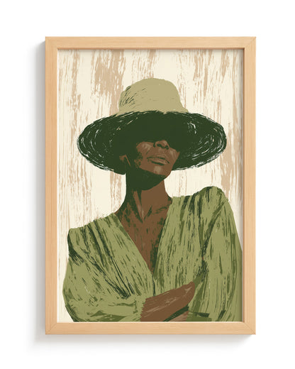 In Her Shade - Wood Frame