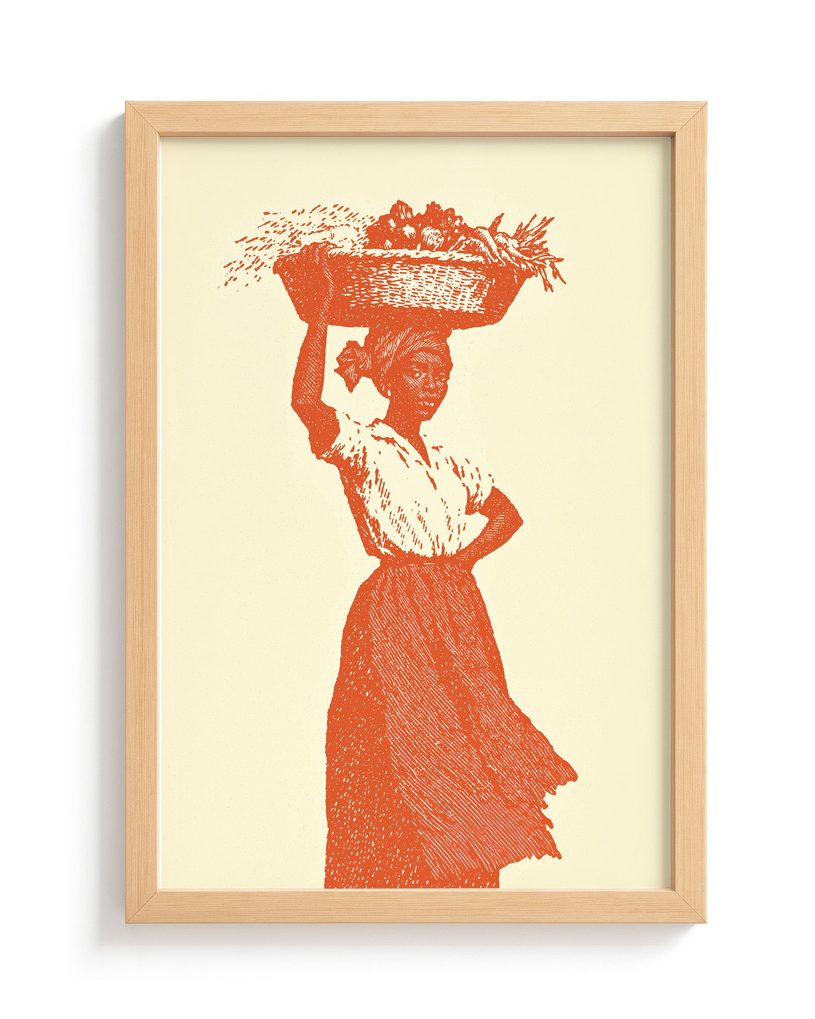 Market Day - Wood Frame