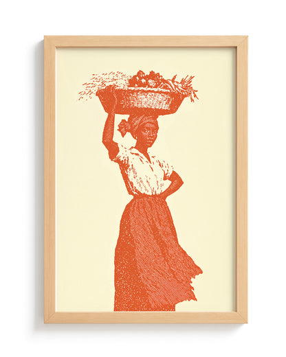 Market Day - Wood Frame