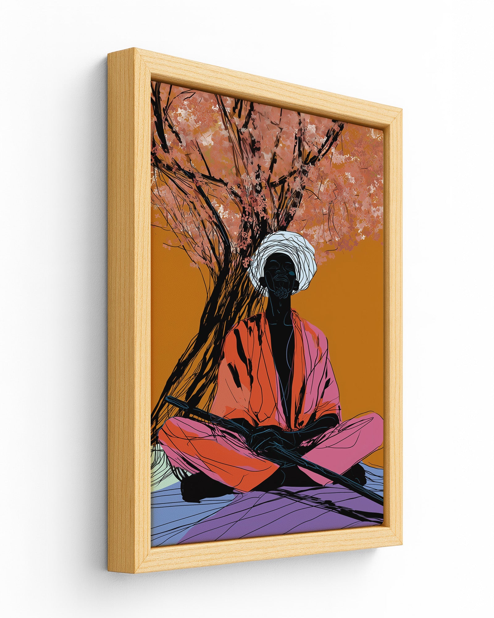 Lignum Vitae - Wood Framed Canvas