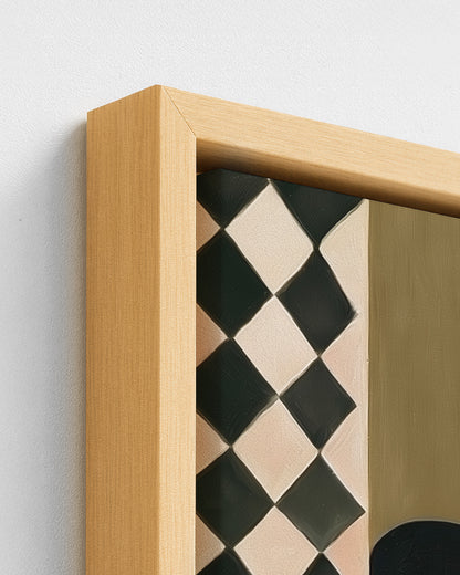 Woman to Woman - Wood Framed Canvas Detail