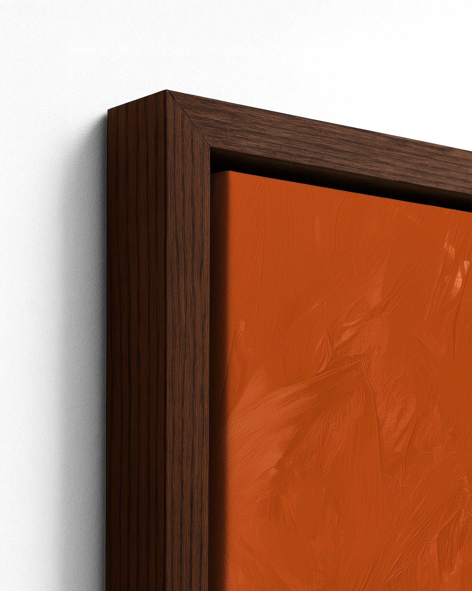 The Higgler - Dark Wood Framed Canvas Detail