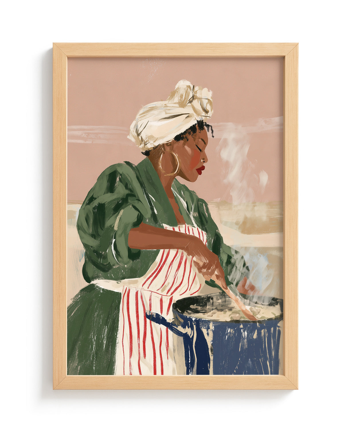 The Big Pot - Wood Frame