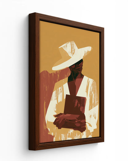 Sunday Best - Black Framed Canvas