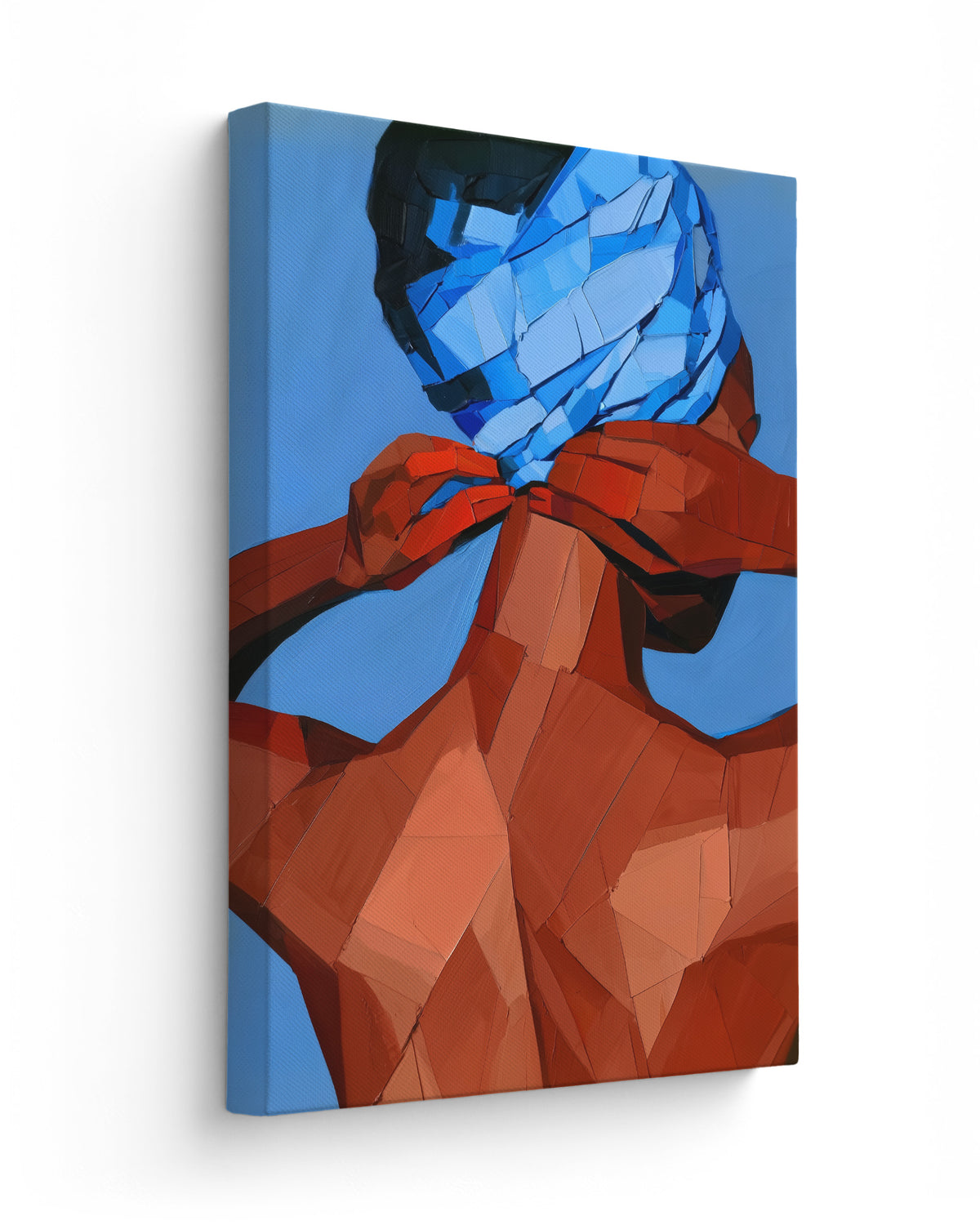 Tied in Blue - Thick Canvas