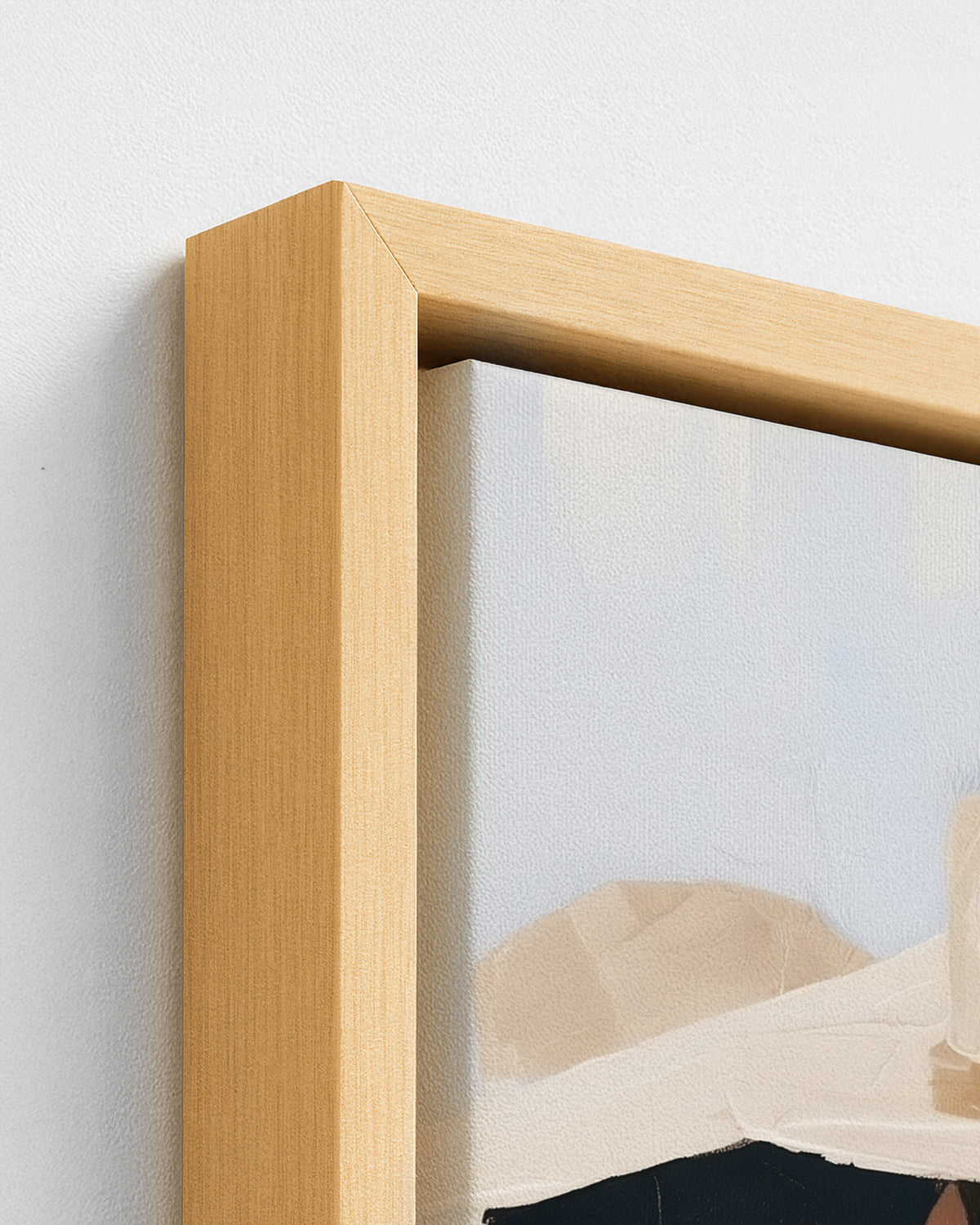 The Back Row - Wood Framed Canvas Detail