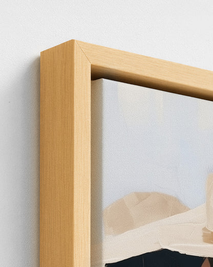 The Back Row - Wood Framed Canvas Detail