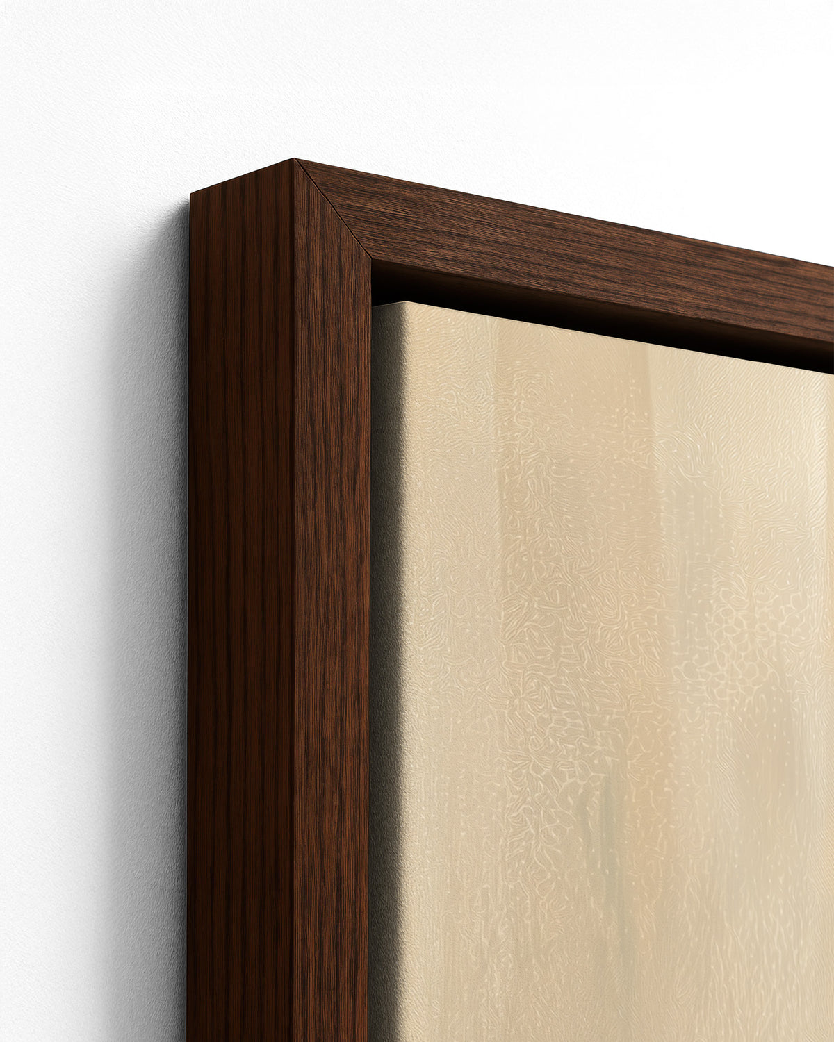Before We Eat - Dark Wood Framed Canvas Detail