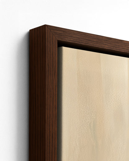 Before We Eat - Dark Wood Framed Canvas Detail