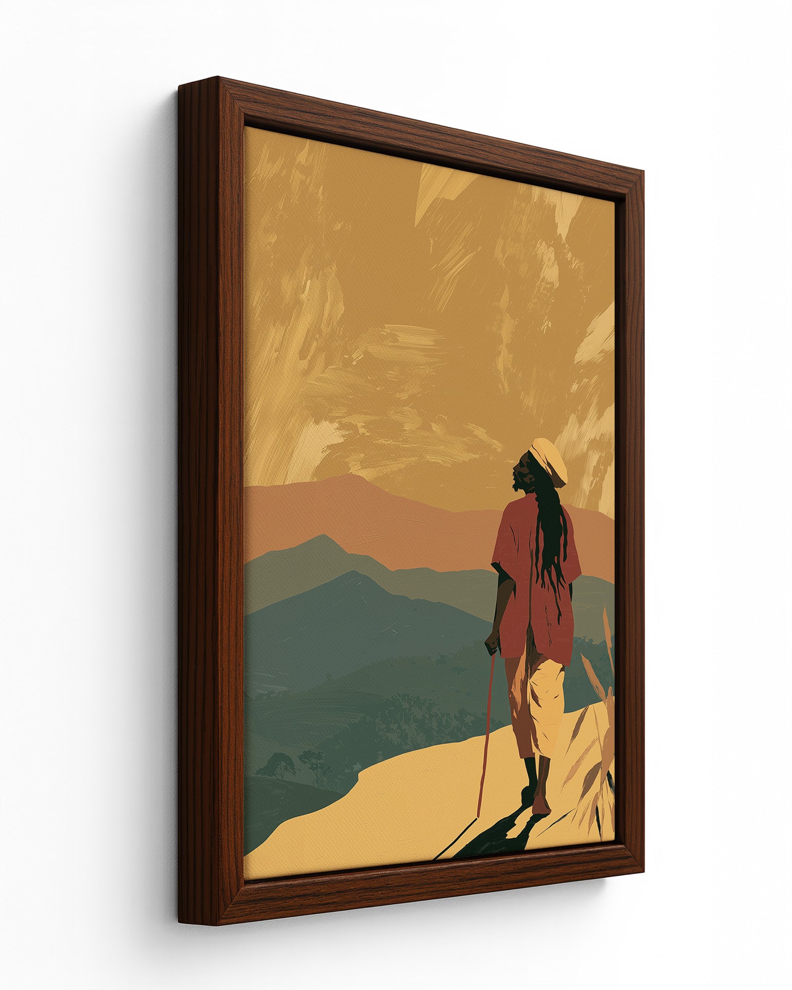 To the Hills - Black Framed Canvas