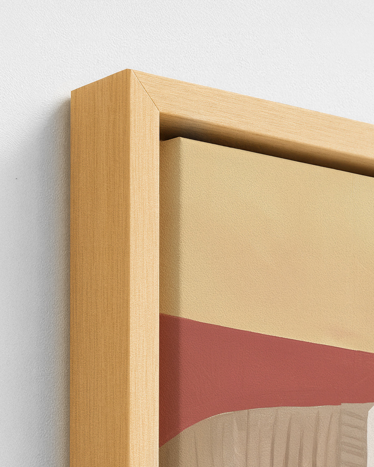 Drop the Needle - Wood Framed Canvas Detail