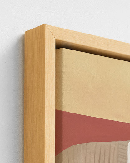 Drop the Needle - Wood Framed Canvas Detail