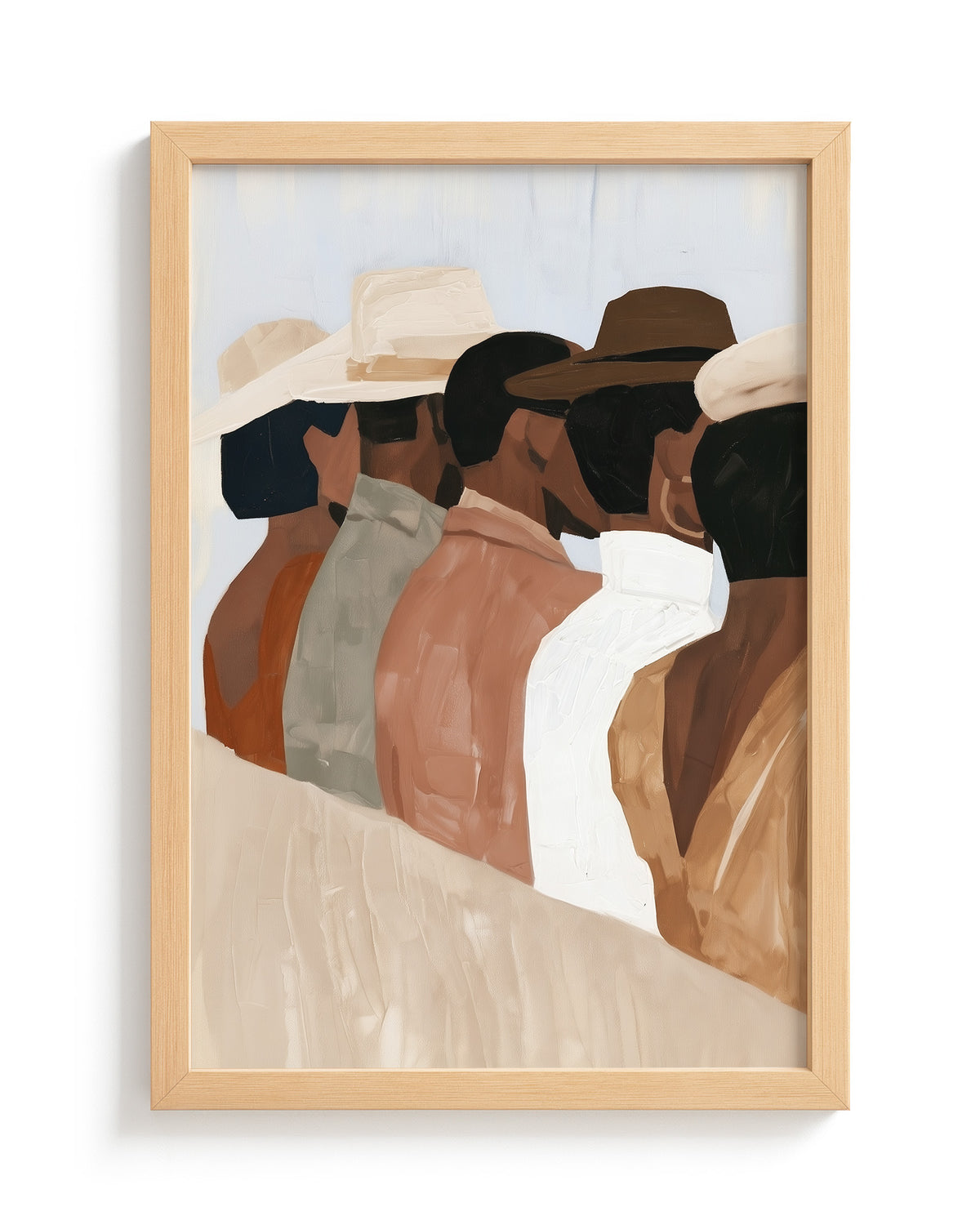 The Back Row - Wood Frame