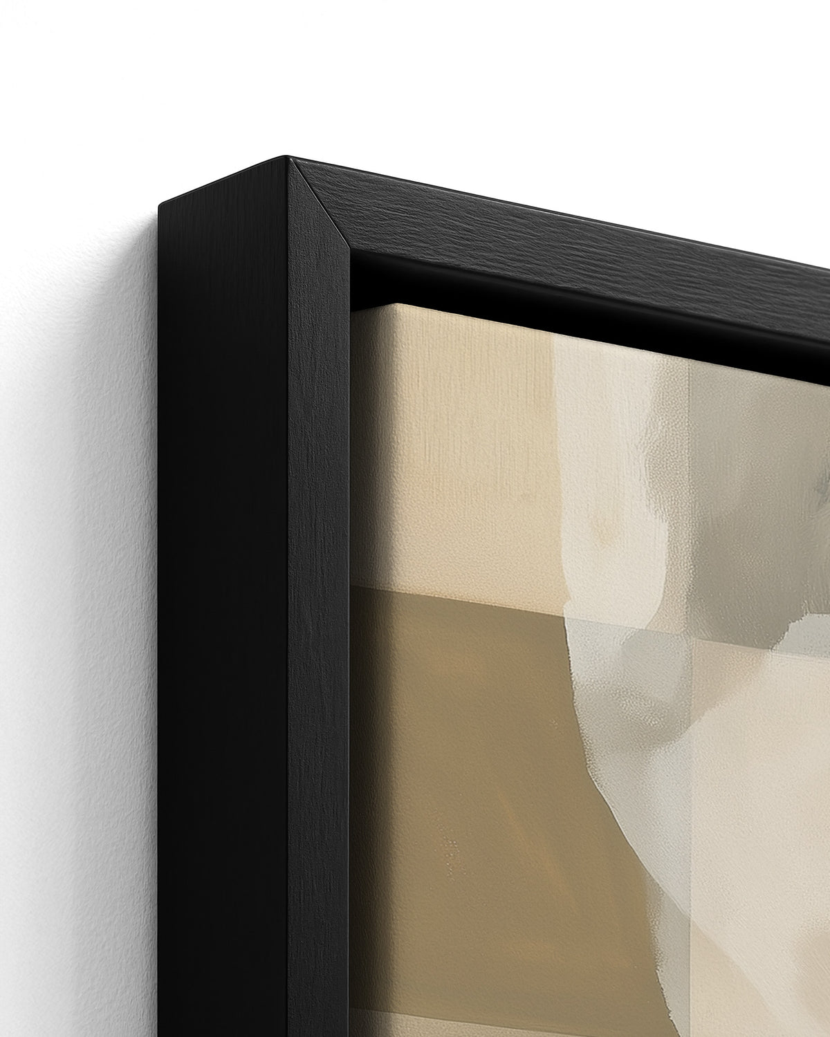 Tending the Coals - Black Framed Canvas Detail