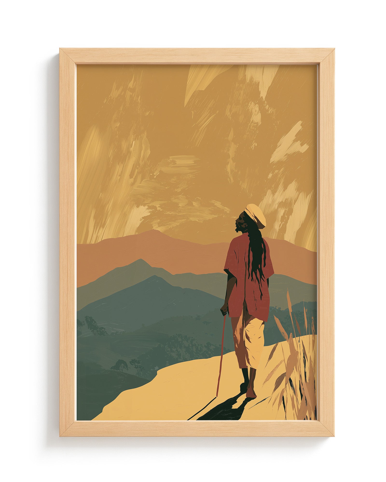 To the Hills - Wood Frame
