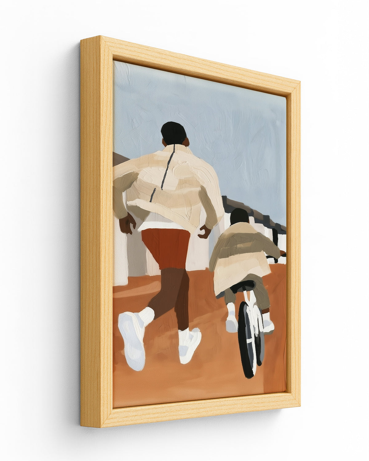 Keeping Up - Wood Framed Canvas