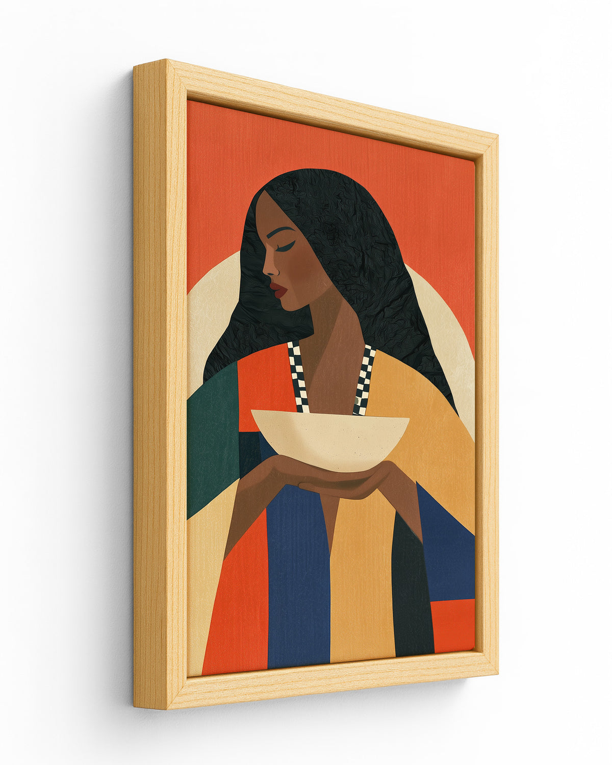 Serving - Wood Framed Canvas