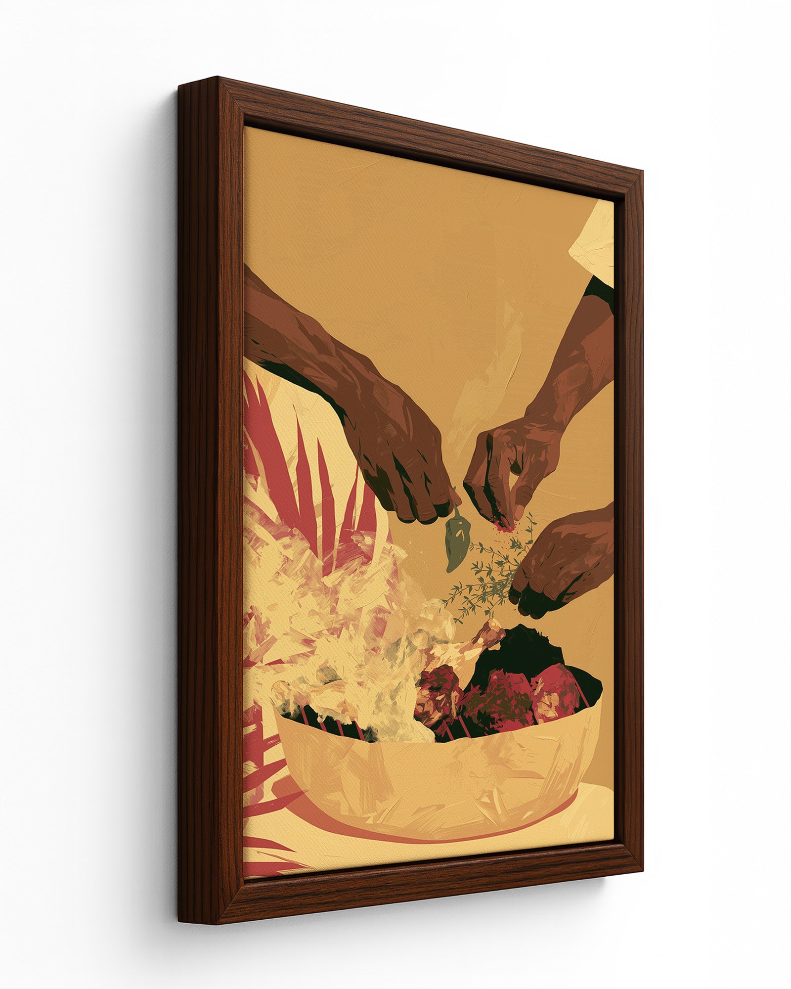 Thyme & Pepper - Black Framed Canvas