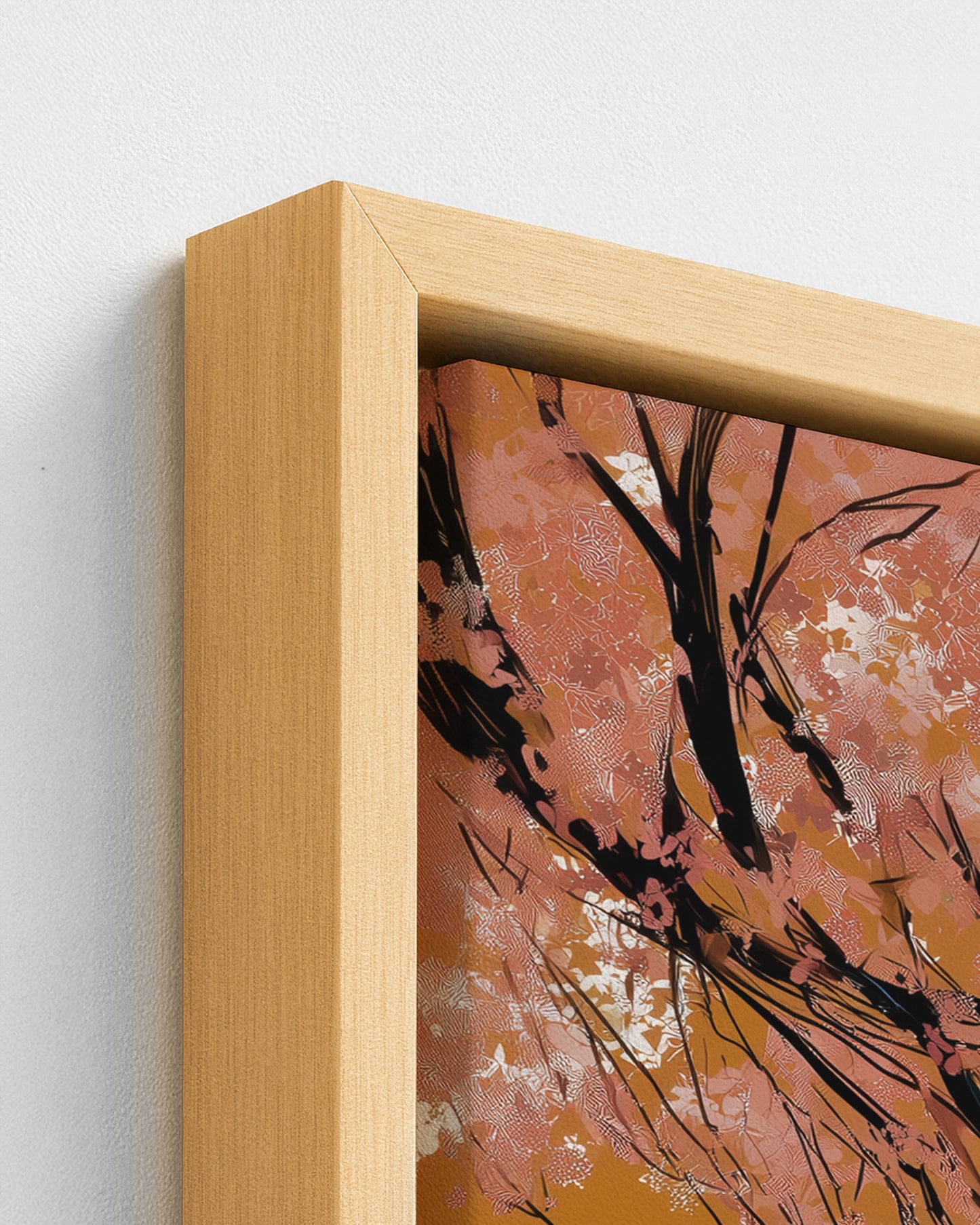 Lignum Vitae - Wood Framed Canvas Detail