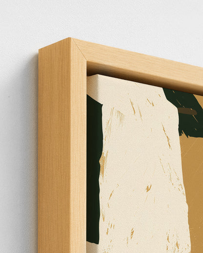 Blue Mountain Morning - Wood Framed Canvas Detail