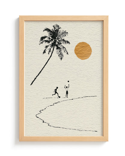 Barefoot Football - Wood Frame
