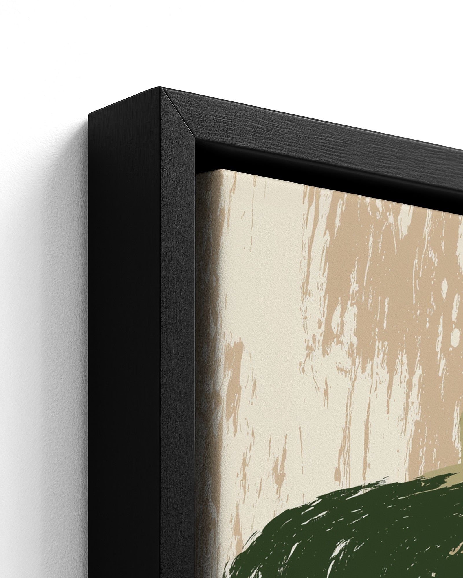 In Her Shade - Black Framed Canvas Detail
