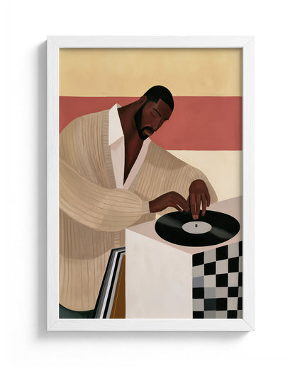 Drop the Needle - White Frame Main