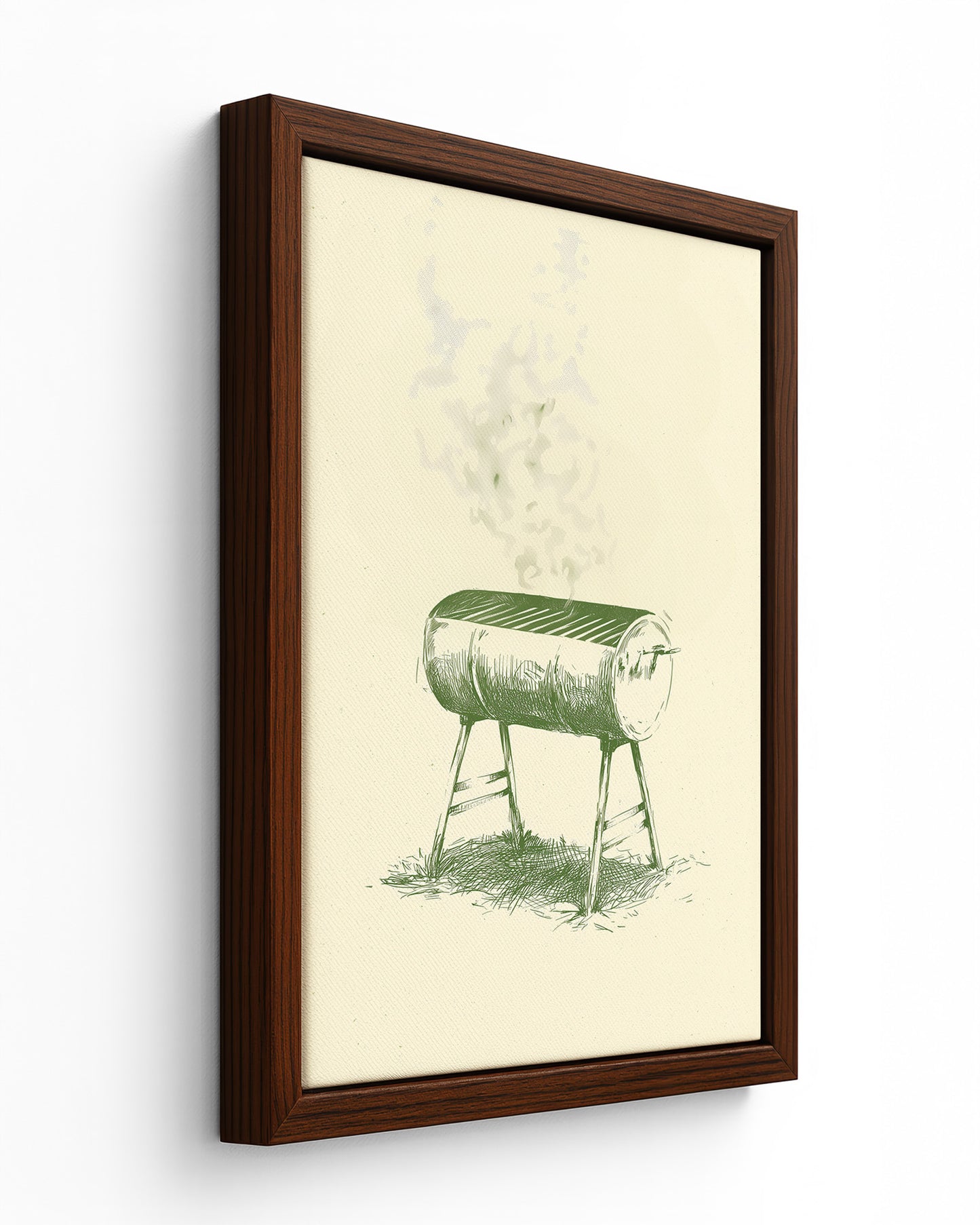 The Jerk Drum - Black Framed Canvas