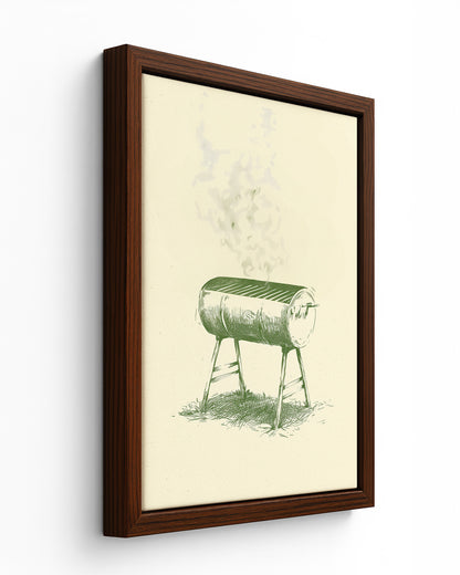 The Jerk Drum - Black Framed Canvas