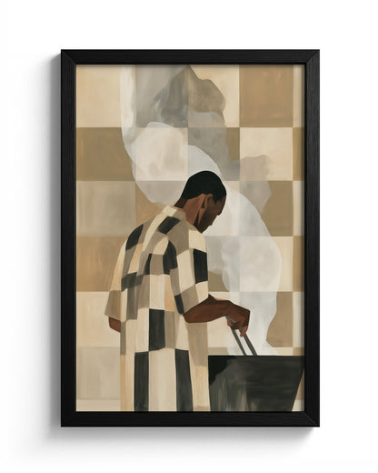 Tending the Coals - Black Frame Main