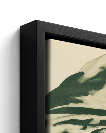 Bonnet - Black Framed Canvas Detail