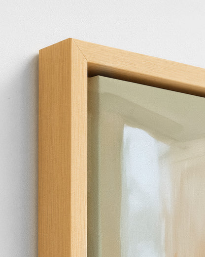 Held - Wood Framed Canvas Detail