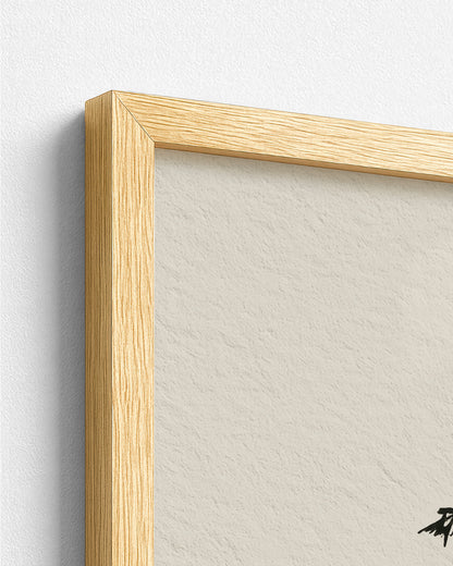 Island Goat - Wood Frame Detail