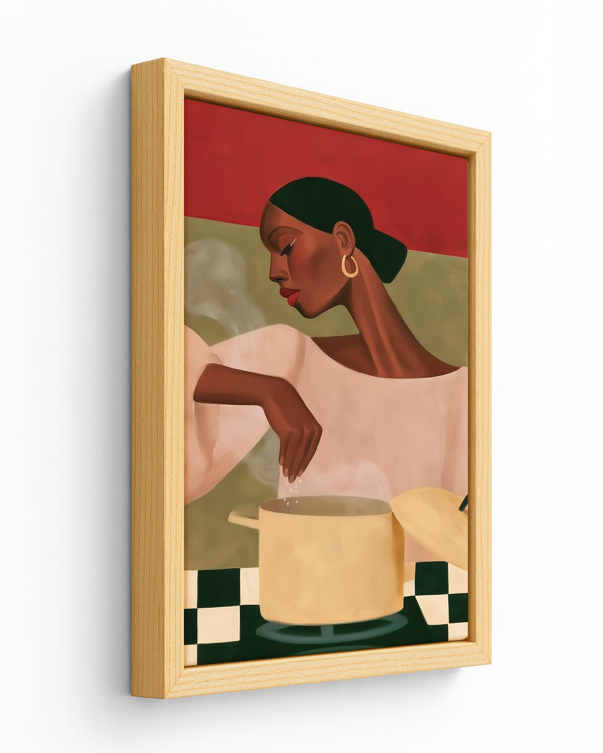 A Pinch of Salt - Wood Framed Canvas