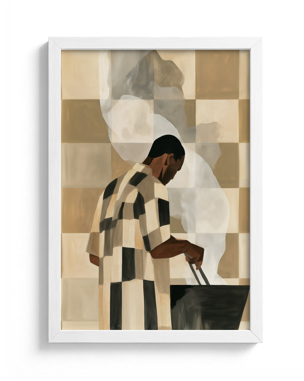 Tending the Coals - White Frame Main