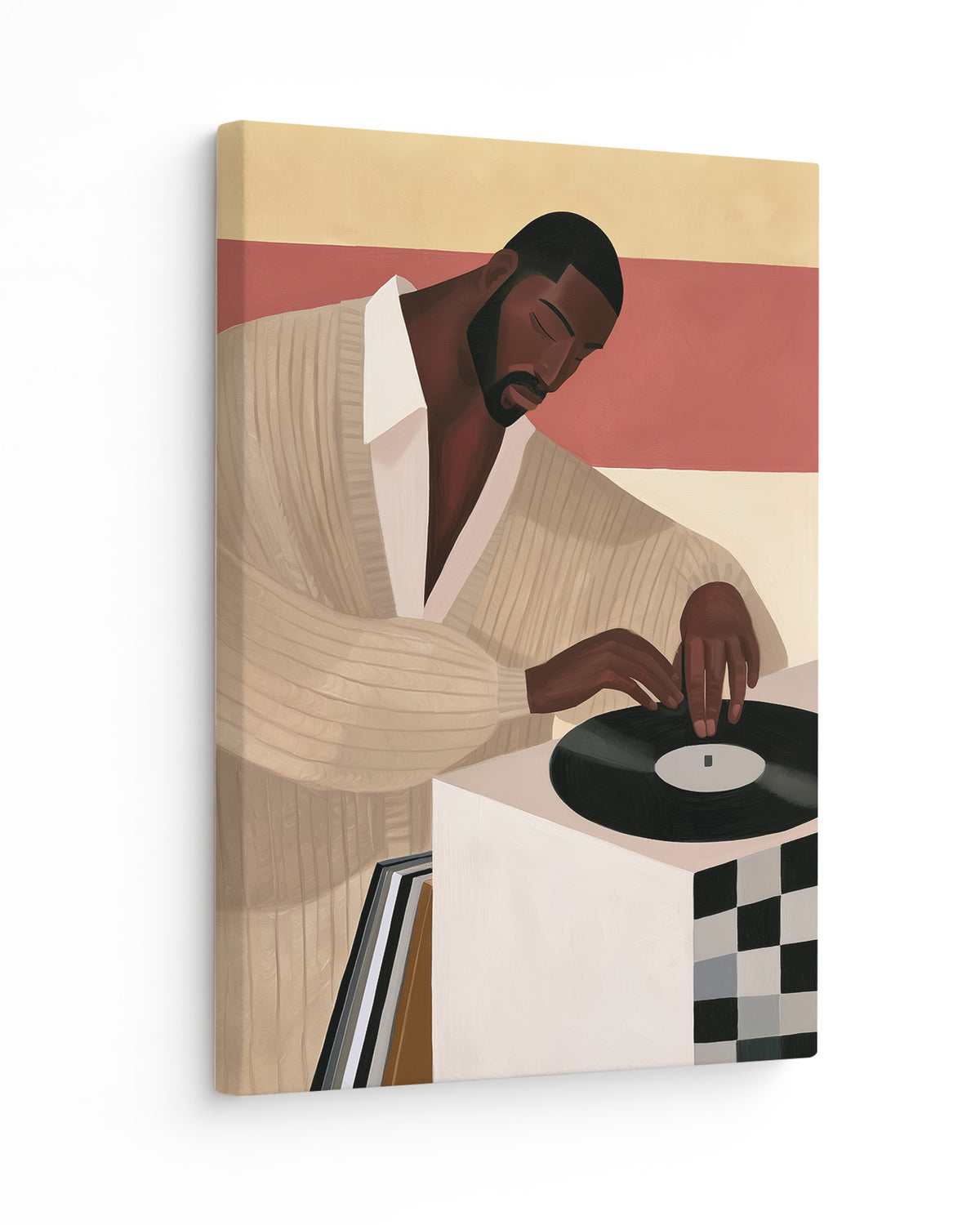 Drop the Needle - Slim Canvas