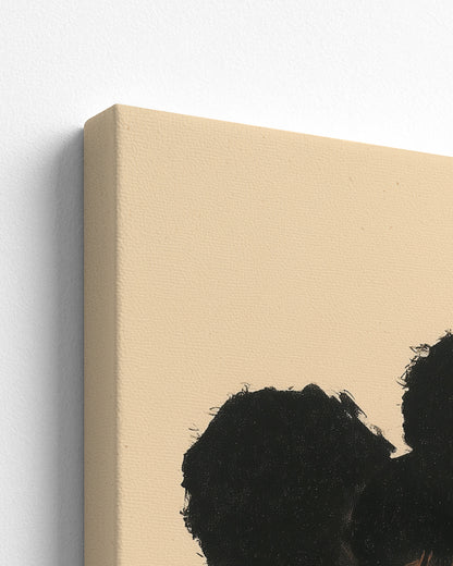 Three in a Row - Thick Canvas Detail