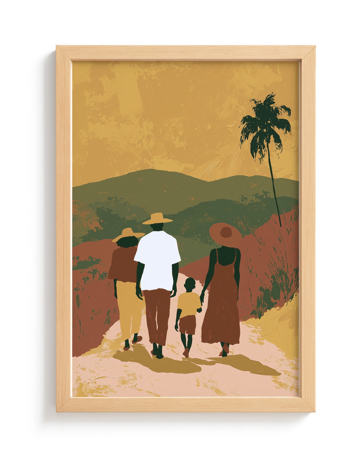 Sunday Walk - Wood Frame