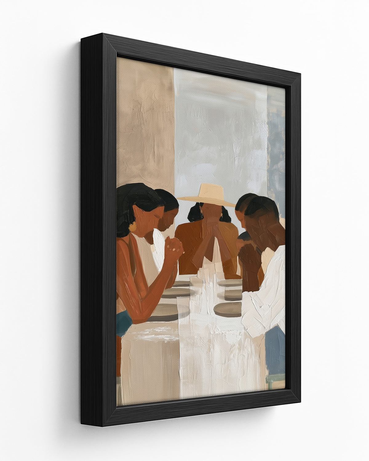 Say Grace - Black Framed Canvas